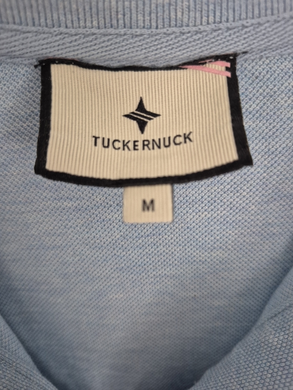 Tuckernuck Dress May Polo Light Blue Pique Ruffle Hem Mini Size M - Picture 11 of 16